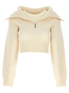 JACQUEMUS RISOUL SWEATER, CARDIGANS WHITE