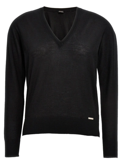 Kiton V-neck Sweater In Black