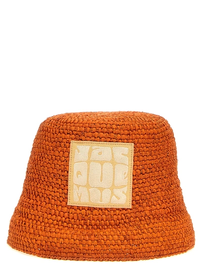 Jacquemus Orange Le Bob Ficiu Bucket Hat