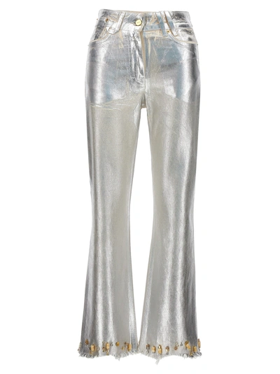 Jacquemus Le De Nîmes Court Articha Jeans In Silver