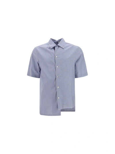 Lanvin Shirt In Navy Blue/blue