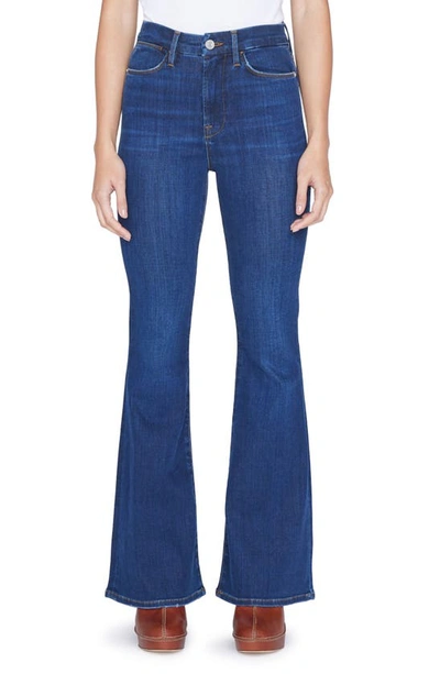 Frame Le Pixie Super High Waist Flare Jeans In Majesty