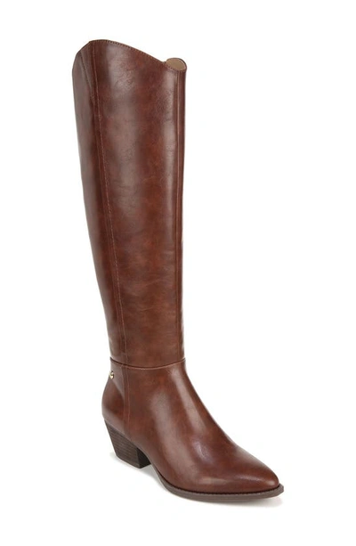 Lifestride Reese Knee High Boot In Chestnut Faux Leather