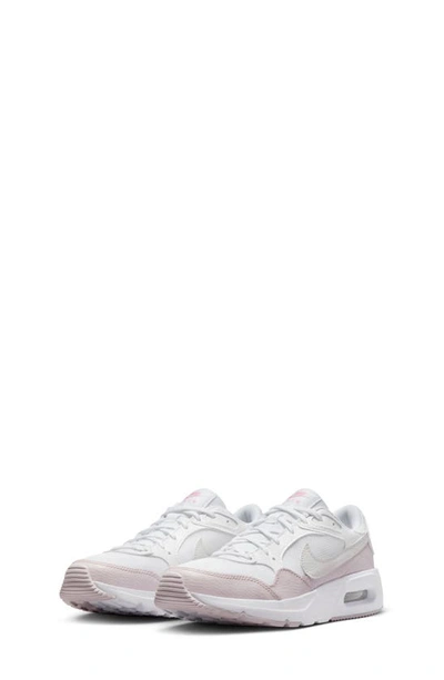 Nike Kids' Air Max Sc Sneaker In White/ Summit White/ Pink