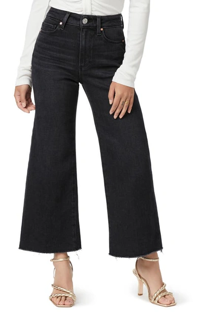 PAIGE PAIGE ANESSA HIGH WAIST CROP WIDE LEG JEANS