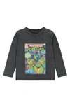 Andy & Evan Kids' Distressed Comic Book Long Sleeve Graphic T-shirt In Grey
