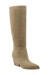 Marc Fisher Challi Pointed Toe Knee High Boot In Brown