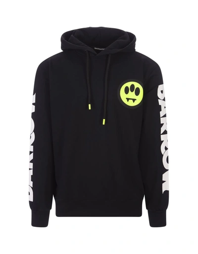 Barrow Black Hoodie With Logo And Lettering
