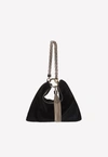 Jimmy Choo Callie Leather Shoulder Bag In Black