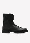 JIMMY CHOO CEIRUS COMBAT BOOTS IN NAPPA LEATHER