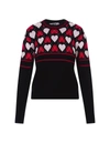 MSGM MSGM SWEATER WITH "ACTIVE HEARTS" MOTIF