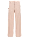 Nude Light Pink Cargo Pants In Pattern