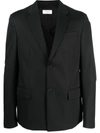 Off-white Strap Relax Black Virgin Wool Jacket In Black