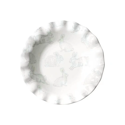 Coton Colors Speckled Rabbit 11 Ruffle Best Bowl In White