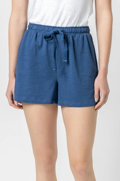 Lilla P Pull On Short In Ink In Blue