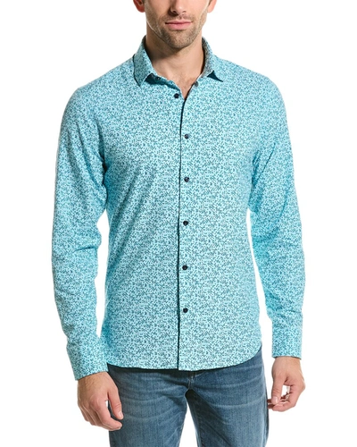 State Of Matter The Phoenix Woven Shirt In Blue