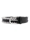 Isabel Marant Civan Belt In Black Silver