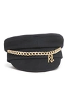 Ruslan Baginskiy Chain-detail Baker Boy Hat In Black