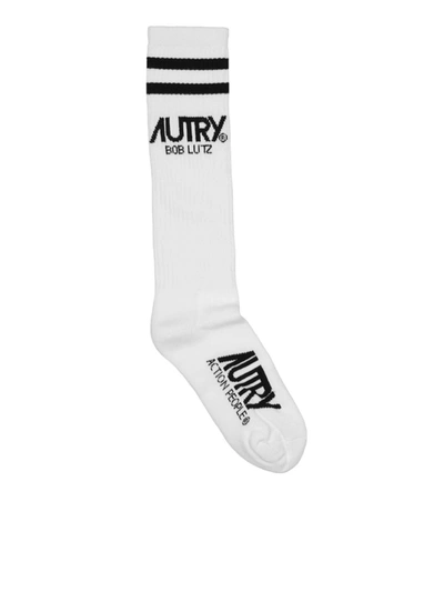 Autry Bob Lutz Socks In White