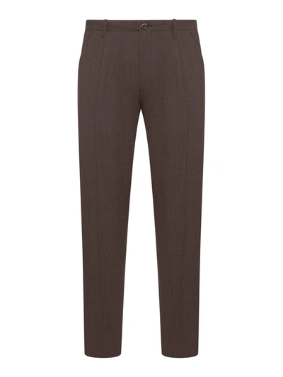 Nine In The Morning Kant Trousers In Brown