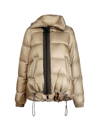 Sacai Padded Zip-up Puffer Jacket In Nude & Neutrals