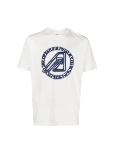 Autry Logo-print Crew-neck T-shirt In White