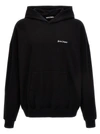 Palm Angels Brand-embroidery Kangaroo-pocket Relaxed-fit Cotton-jersey Hoody