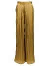 Nude Light Green Satin Pants