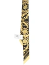 Versace Barocco Print Twill Silk Scarf In Multicolour