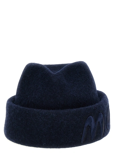 Moncler Genius Moncler X Salehe Bembury Wool Felt Hat In Navy