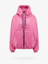 Khrisjoy Taffeta Logo Casual Jacket In Pink