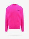 Palm Angels Logo-embroidered Wool-blend Jumper In Pink