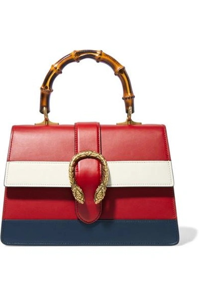 Gucci Small Dionysus Top Handle Leather Shoulder Bag - Red In Multicoloured