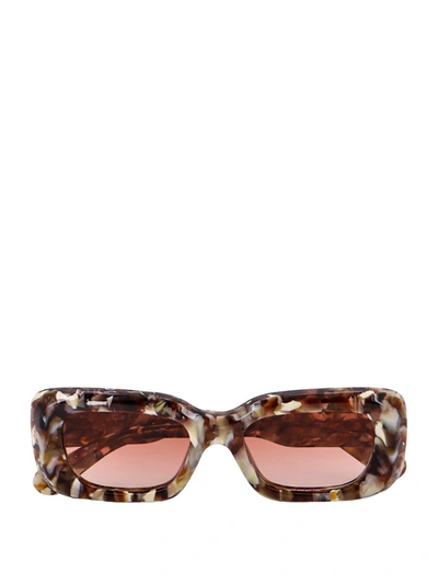Chloé Multicolor Frame Sunglasses In Brown