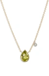 MEIRA T MEIRA T PERIDOT PENDANT NECKLACE