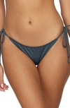O'neill Saltwater Solids Maracas Side Tie Bikini Bottoms In Slate