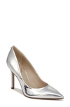 Sam Edelman Hazel Pointed Toe Pump Soft In Silver