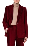 Akris Punto Corduroy Blazer In 069 Garnet