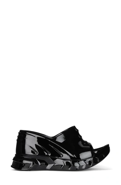 Givenchy Wedge-sandalen Marshmallow In Black
