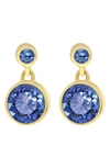 Dean Davidson Signature Droplet Stud Earrings In Midnight Blue/ Gold