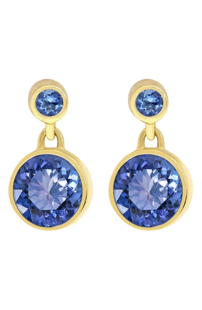 Dean Davidson Signature Droplet Stud Earrings In Midnight Blue/ Gold