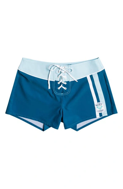 Roxy Life Capsule Swim Shorts In Moroccan Blue