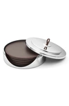 GEORG JENSEN GEORG JENSEN MANHATTAN LEATHER COASTER & CASE SET