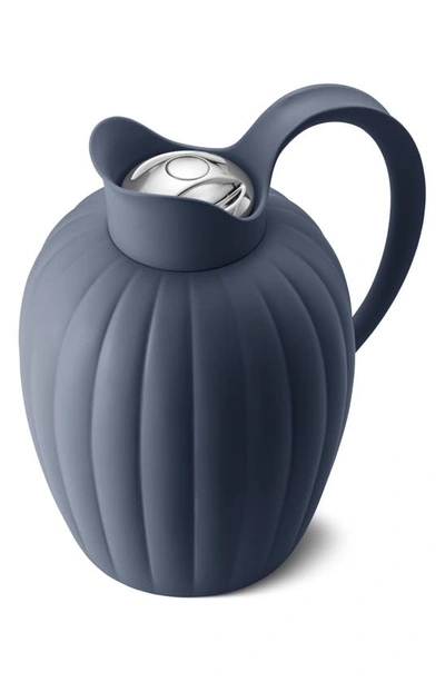 Georg Jensen Bernadotte Thermo Jug In Blue