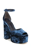 Sam Edelman Kori Platform Heel Como In Blue