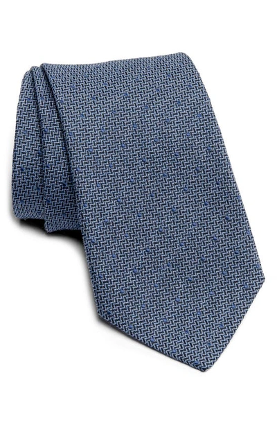 Jack Victor Pin Dot Tie In Blue