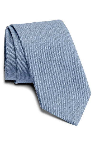 Jack Victor Bowman Solid Silk Blend Tie In Blue