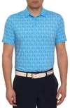 Robert Graham Men's Iron Skull Knit Polo Shirt In Light Blue