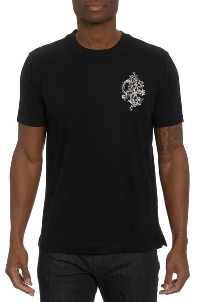 Robert Graham Rg Splash Cotton Graphic T-shirt In Black