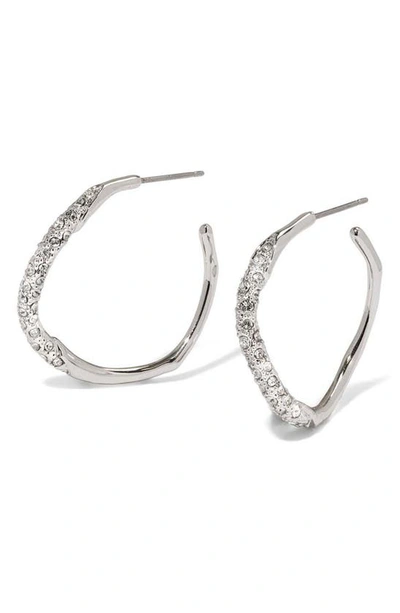 ALEXIS BITTAR PAVÉ HOOP EARRINGS